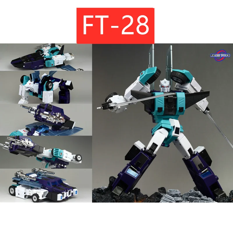 

Transformation FansToys FT-28 FT28 Hydra SIXSHOT Alloy Parts Action Figure Toys With Box