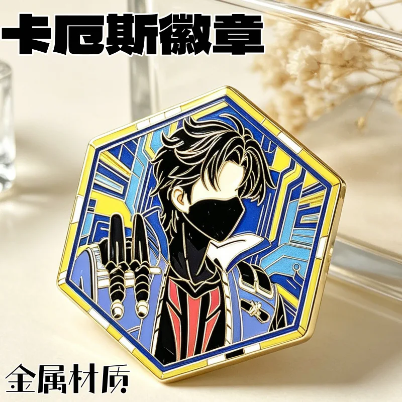 Chaos Neverness to Everness Hexagon Metal Enamel Pin Badge Fan Art Original Anime Game Brooch Merch