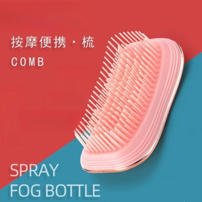 

1 шт., мини-расческа для распутывания, портативная антистатическая массажная расческа для волос, кожи головы для женщин, вьющиеся прямые инструменты для салона, парикмахерские инструменты для укладки