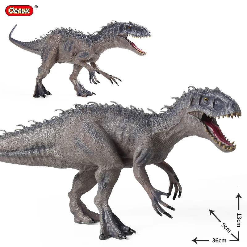 Oenux-figuras de acción de Indominus Rex, Spinosaurus, plesiosauro, Brinquedo, dinosaurios, animales del mundo, modelo de colección, juguete para niños