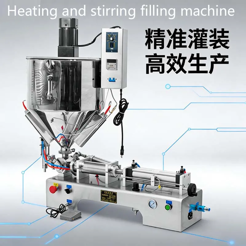 

Fully Pneumatic Paste Filling Machine Single Head Viscous Liquid Tomato Sauce Honey Cream Gel Shampoo Production
