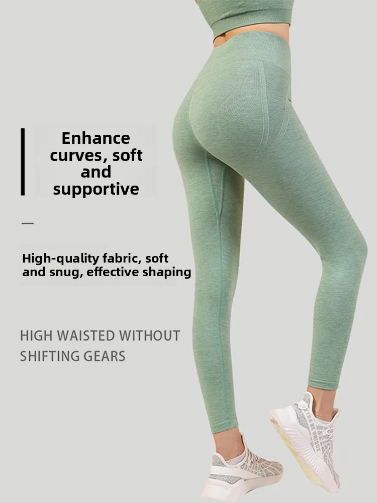 High-Waist Fitn Pants Women's Running Sport Yoga Pants  Person New 2025 Sensation Long Trousers Butt-Lifting