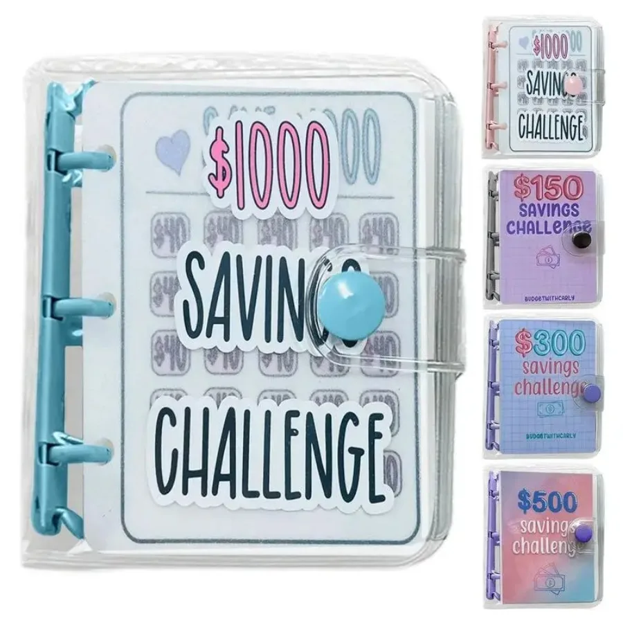 1000 Savings Challenge Binder , Money Saving Binder, Savings Challenges Book with Envelopes, Envelope Savings Challenge, Mini Bu