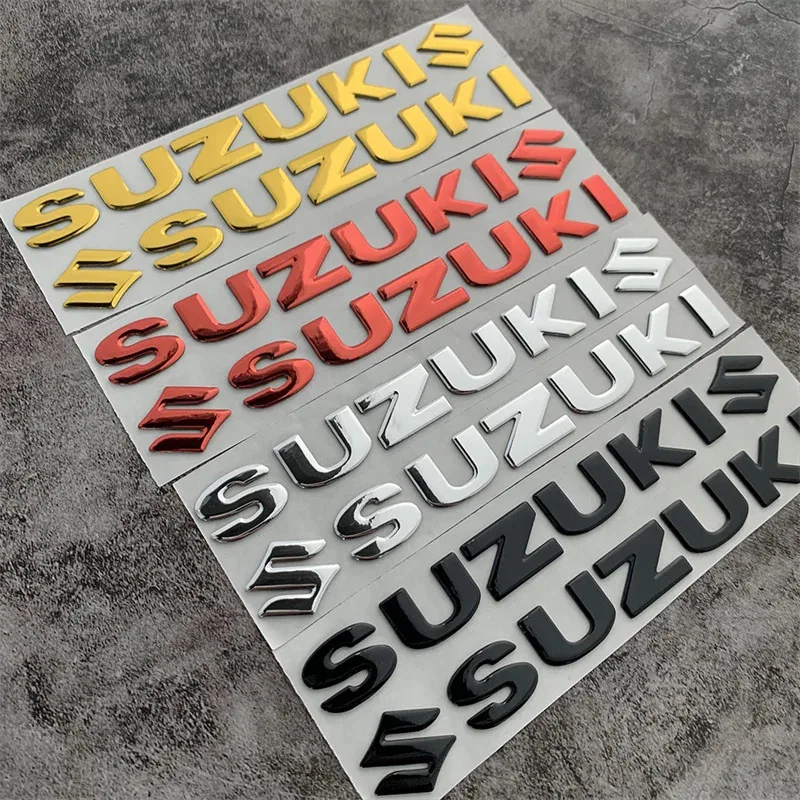 

For Suzuki Sticker 3D Tank Decal Logo Gold Emblem