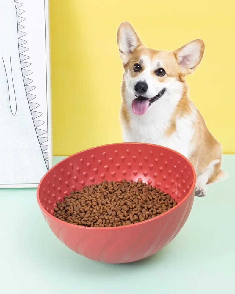 

Tumbler style Dog Slow Feeding Device Pet Bowl Anti Overturning Container Pet Slow Licking Pad Licking Basin Distraction Toy