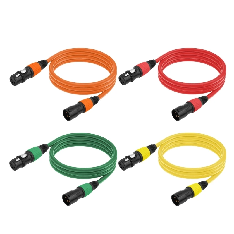 4pcs 3pin Male to female extension cableMale to Female 3Pin Speakers Cable 3Pin for Microphone Mixers Recording Studio Cable