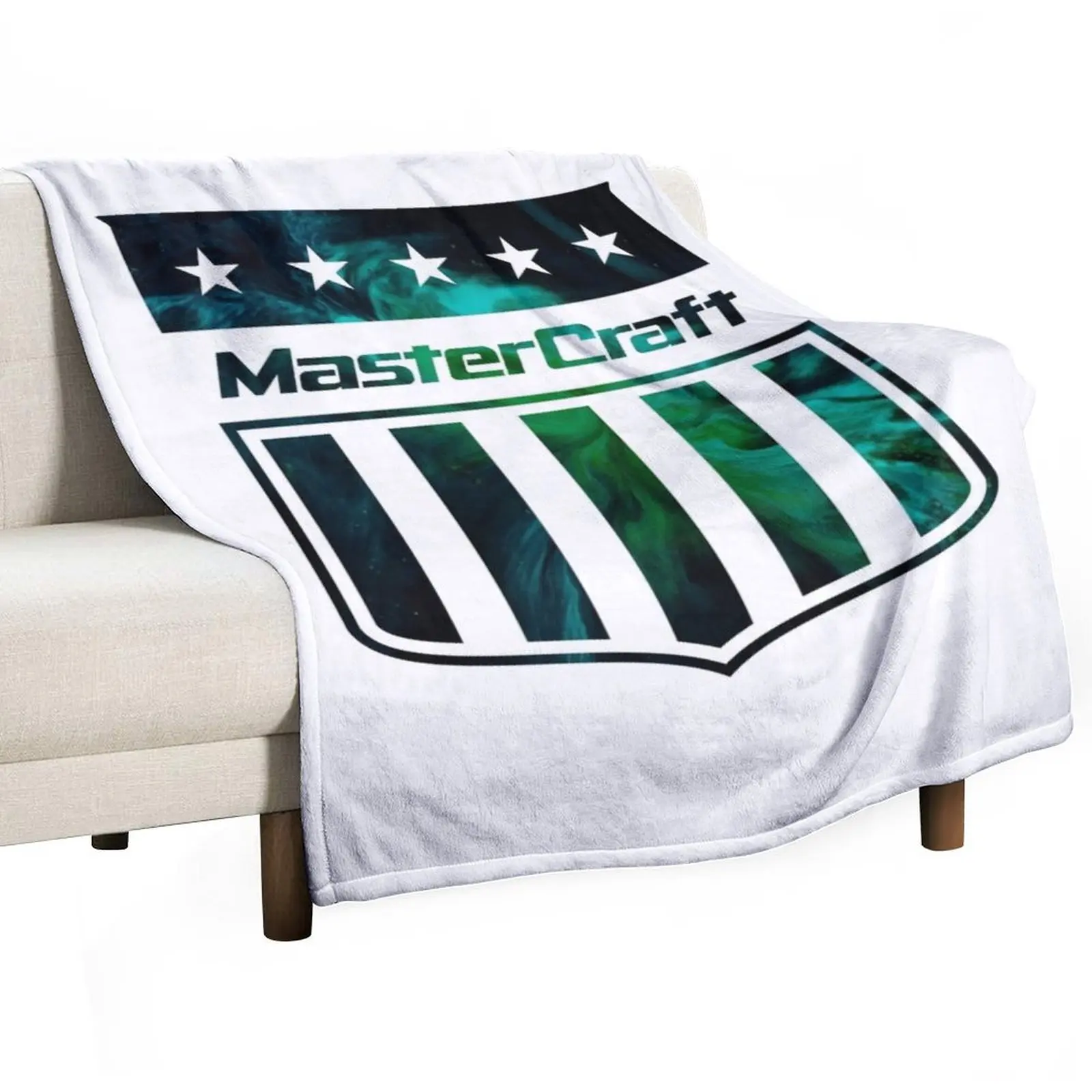 

Emerald Watercolor Mastercraft Throw Blanket Bed linens Nap Blankets