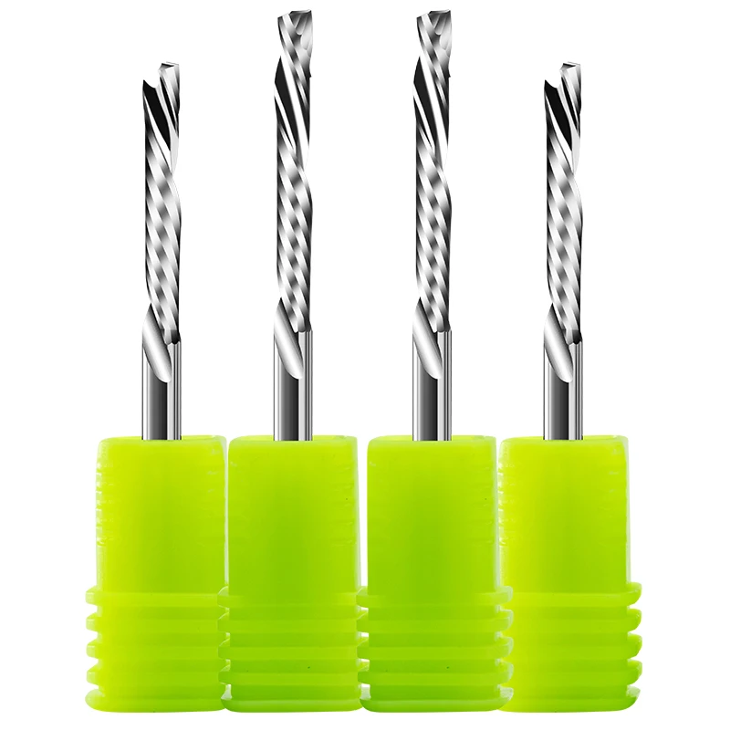 

Фреза вверх и вниз, 1-флейтовая спиральная твердосплавная фреза, деревообрабатывающие инструменты, фрезы для сжатия древесины, концевые фрезы, фрезы