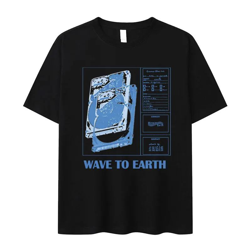 Wave To Earth 2024 Tour Album T Shirts Men's Hip Hop High Quality Fashion T-shirt Unisex Kpop Oversized Cotton Tshirt Streetwear