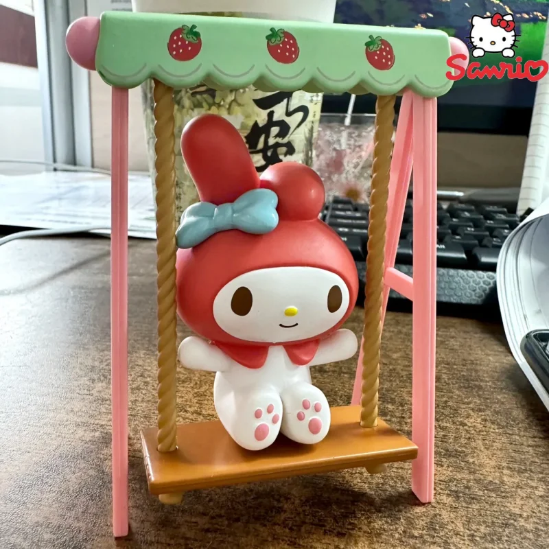 Genuine MINISO Sanrio Strawberry Manor Series Kawaii Anime Blind Box Trendy Gift Collection Ornaments Figure Children's Toys