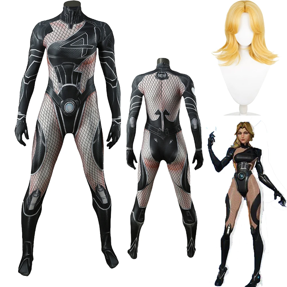 

Игра Rival Косплей Сьюзан Шторм Невидимый Для Женщин Комбинезон Банни Девушки Ткань Ролевые Игры Костюм на Хэллоуин Карнавальные Костюмы Наряды