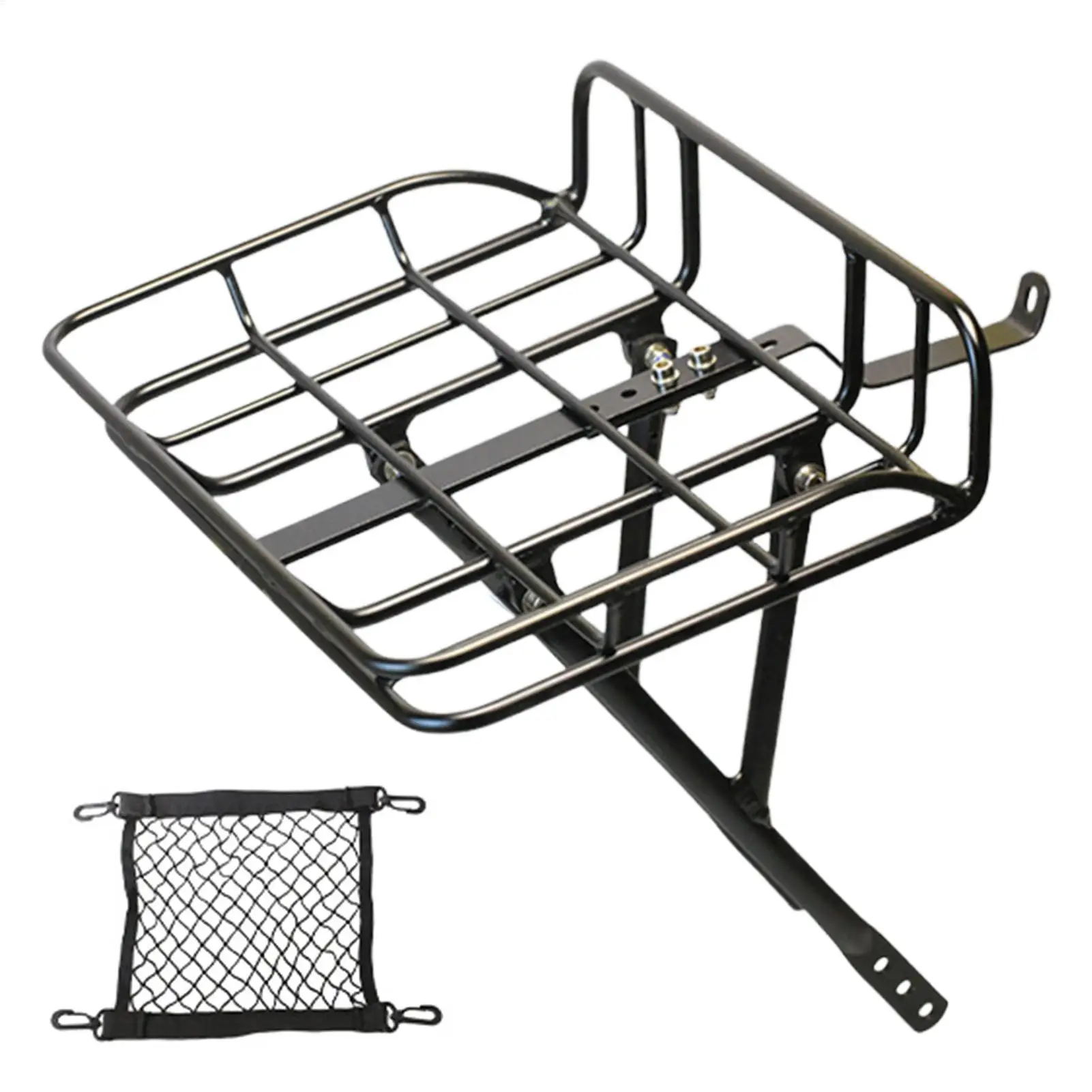 

Передний велосипедный багажник с высокопрочным креплением, грузовой контейнер, большая передняя велосипедная корзина для велопрогулок, туризма, доставки и путешествий