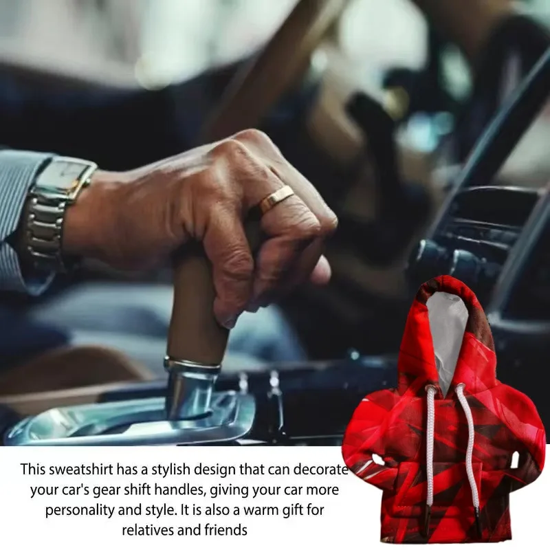 Gear Shift Hoodie Cover Shift Cover Gear Handle Decoration Fits Manual Automatic Universal Car Shift Lever Interior Decor