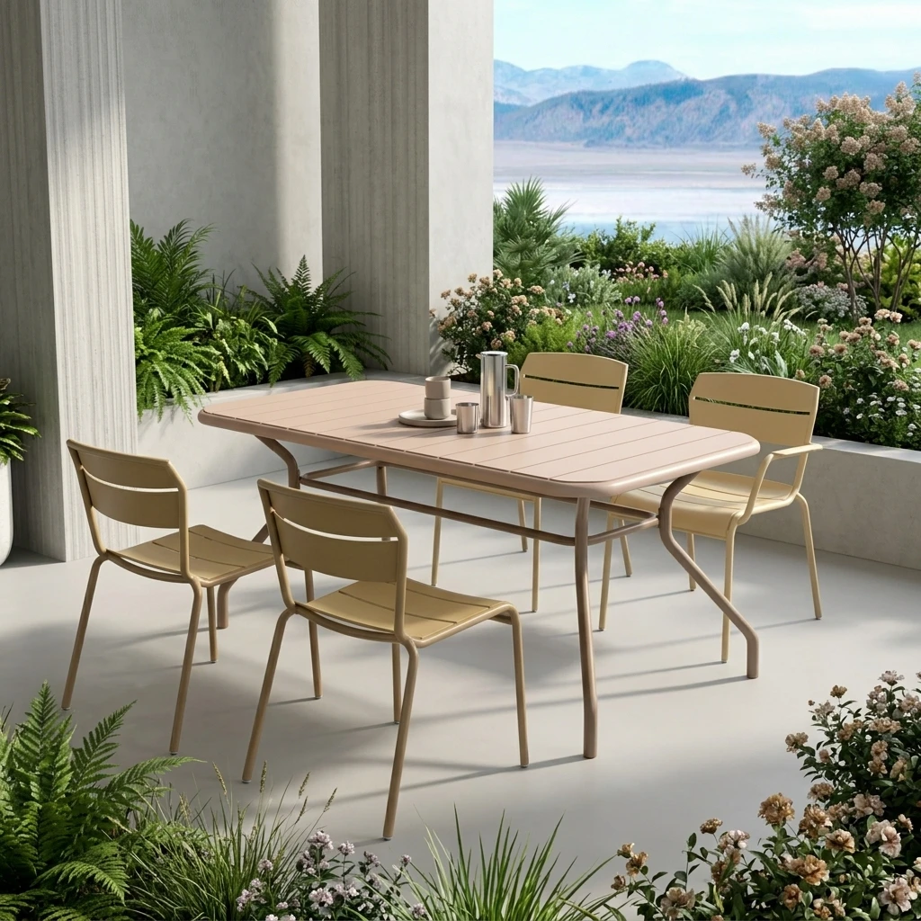 Ensemble de table à manger en  - Outdoor Furniture Zone avis et prix