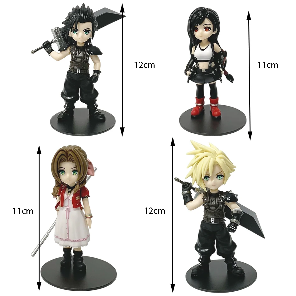 2025 Popular nuevo Anime Strife Tifa Lockhart Alice Gainsborough Zack Perot modelo PVC estatuilla decoración de escritorio ornamento