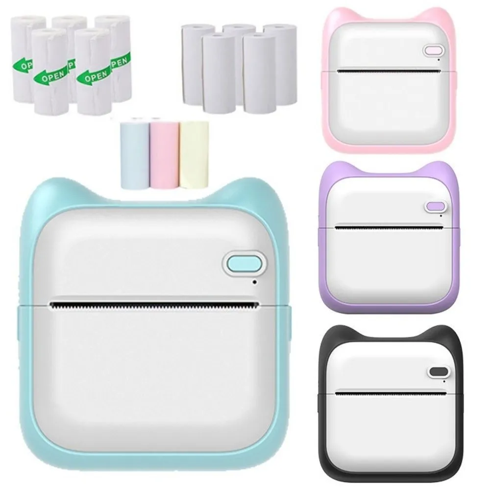 

Термопринтер для печати наклеек, беспроводной портативный мини-принтер, многофункциональный карманный фотопринтер, печать фотографий