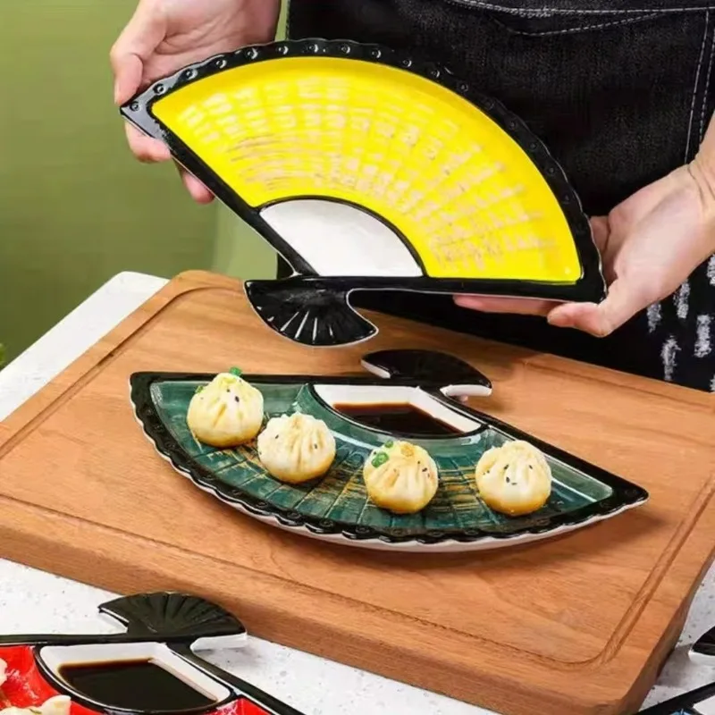 Japanese Style Cute Dishes Ceramic Plates Food Dishes Sushi Table Front Plates Condiment Bowl Tableware Home Restaurant Decor