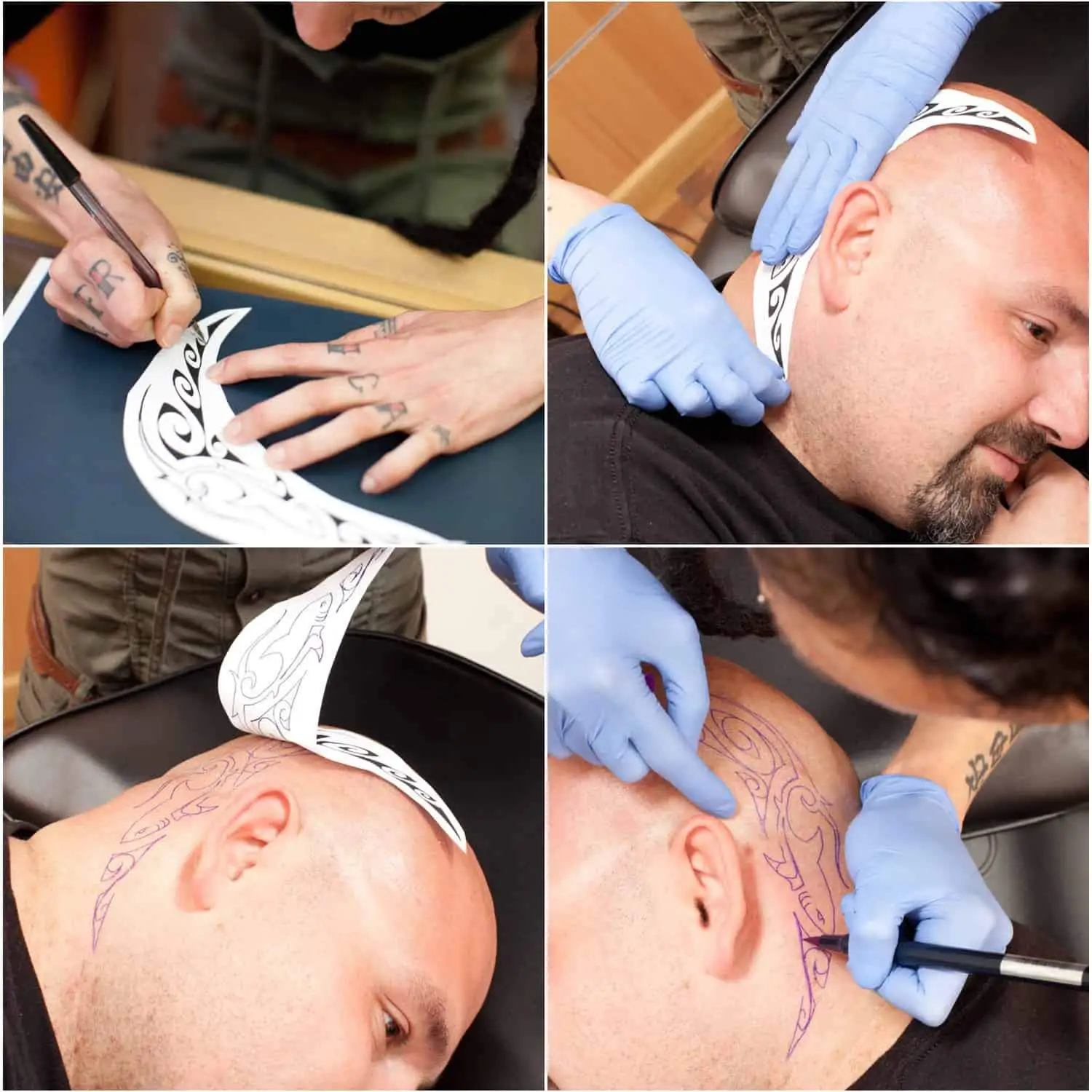 Papier do transferu tatuażu, Cridoz 10 arkuszy Papier do transferu szablonów do tatuażu, papier do szablonów Audab w formacie A4, 8 1/4" X 11 3/4"