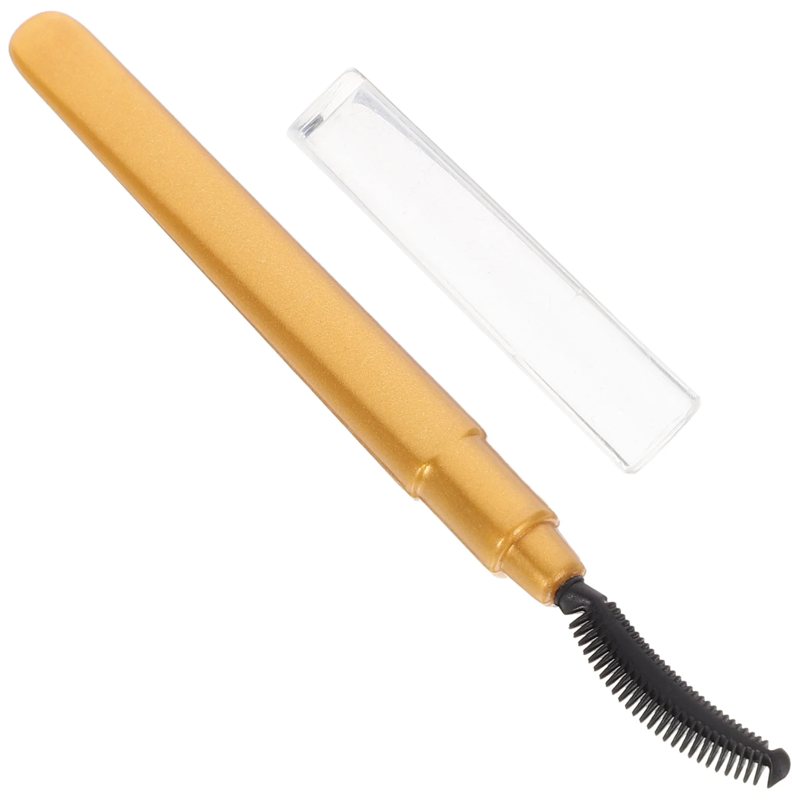 6Pcs Eyelash Comb Soft Touch Silicone Material Includes Cover Portable Small Size Multi Function for Applying Mascara Shaping