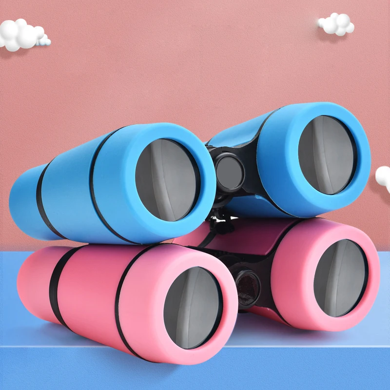 1PC non-slip Model Kids Binoculars Colorful Rubber Grip non-slip Toy Binoculars