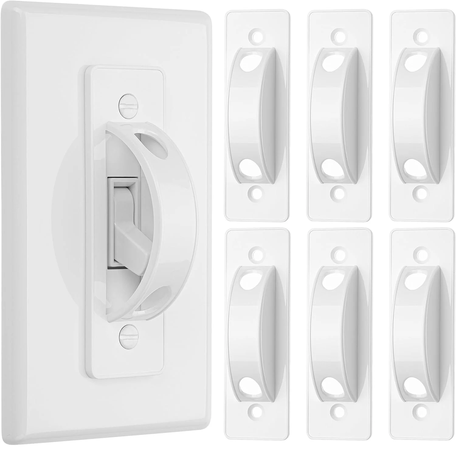 Light Switch Guard Cover, 6 Pack Toggle Switch Cover, Light Switch Blocker, Child Proof Light Switch Cover Guard