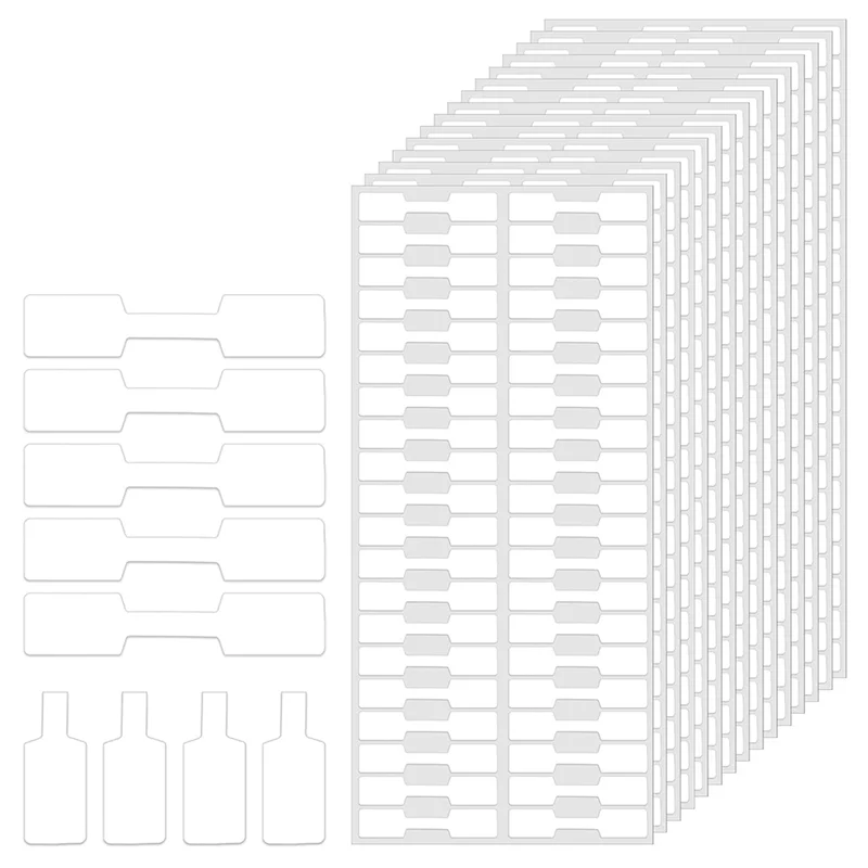 HLZS-Blank White Jewelry Price Tags Stickers Roll 1000Pcs For Necklace Ring Display Labels