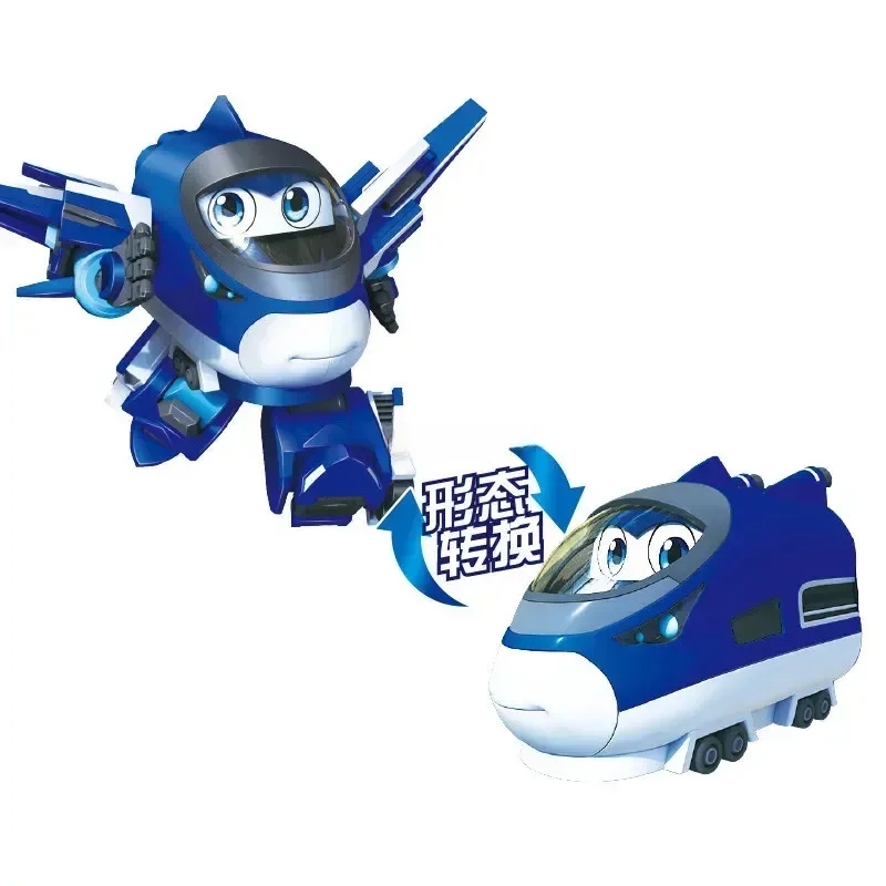ABS Mini China High-Speed Railway Super Train Robot Transformation Toy Deformation Car Action Figure Robot Toys for Kids Gift
