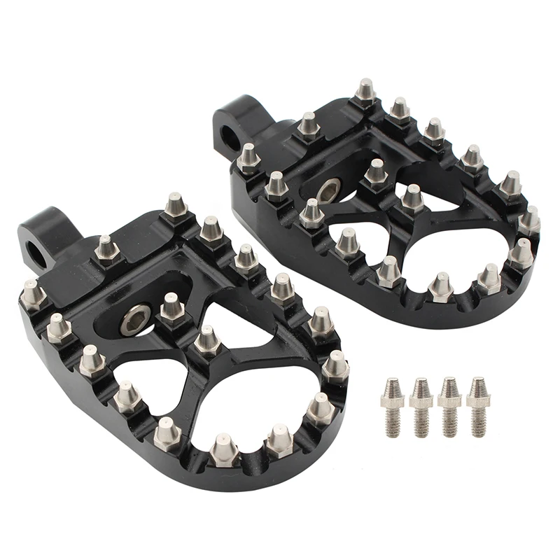 Motorcycle Black Foot Pegs Gear Shift Brake Pedals Toe Shifter Peg For Harley Dyna Fatboy Sportster 883 Street Bobber Chopper