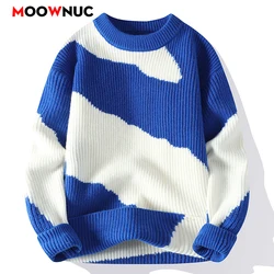 Men's Clothing Pullovers Sweater For Men Autumn Men's Sweat-shirt Fashion Knit Casual Hombre Warm Solid Spring Male Streetwear