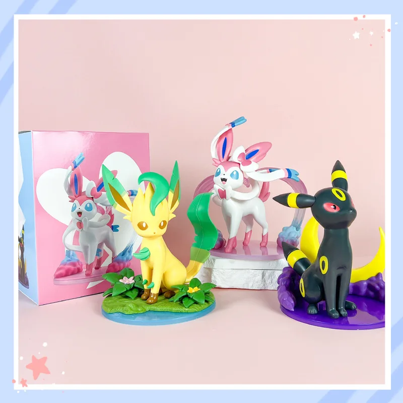 

Pokemon Eeveelution Action Figures Set Sylveon Umbreon Leafeon Desktop Decor Collectible Toys For Anime Fans And Pokemon Lovers