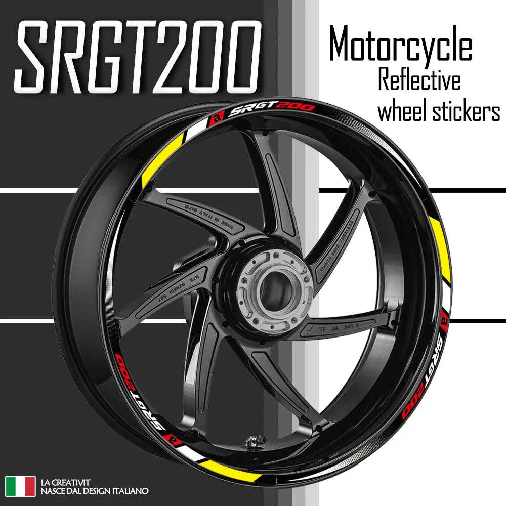 

For SRGT200 srgt200 Reflective Motorcycle Accessories Wheel Sticker Inside of Hub Decals Rim Stripe Tape