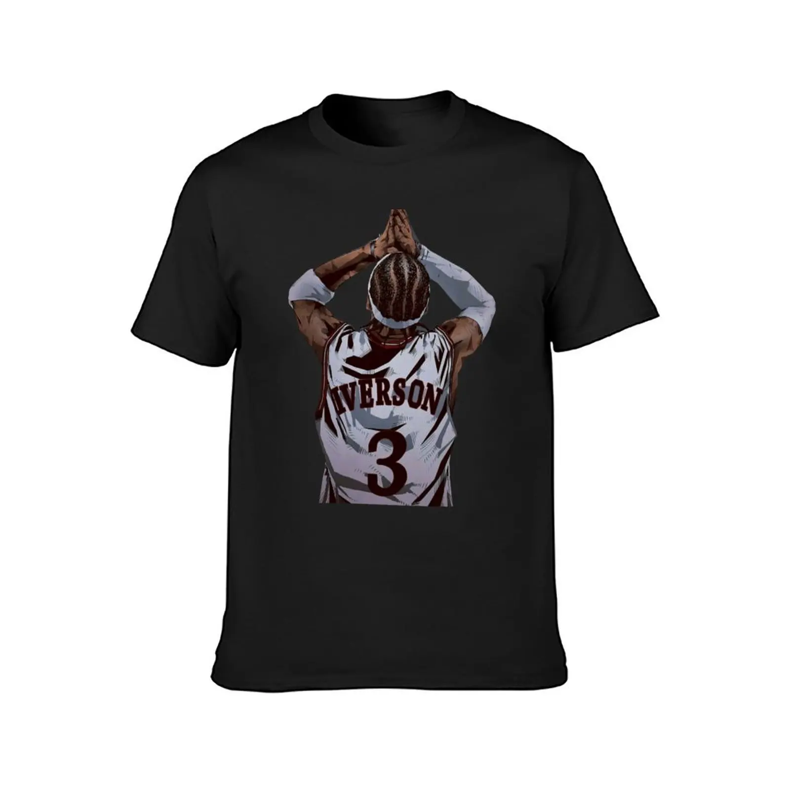 Iverson Illustration Art T-Shirt Blouse Aesthetic clothing summer tops plain t shirts men