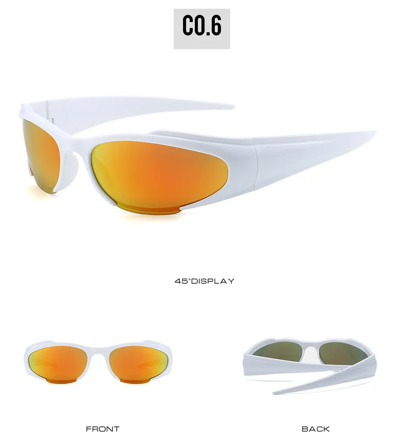 Y2K Sport Punk Sonnenbrille Frauen Männer 2025 Neue Luxus Marke Mode Retro 2000 der Brillen Vintage Steampunk Sonnenbrille Shades UV400 – Detail 14