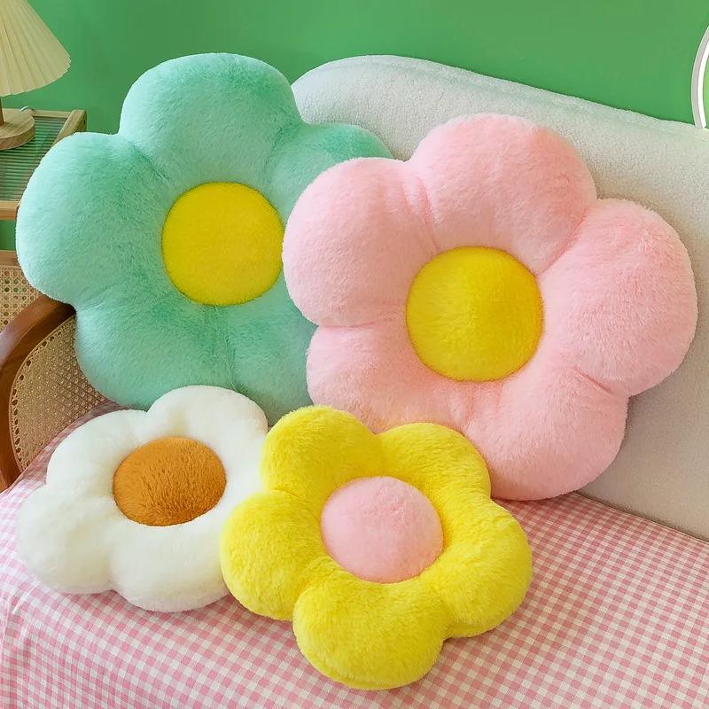 

New Arrival Cute Color Scheme Sunflower Petal Cushion Floor Pillow Throw Pillow for Office Sofa Chair Home Decor Soft Seat Pad