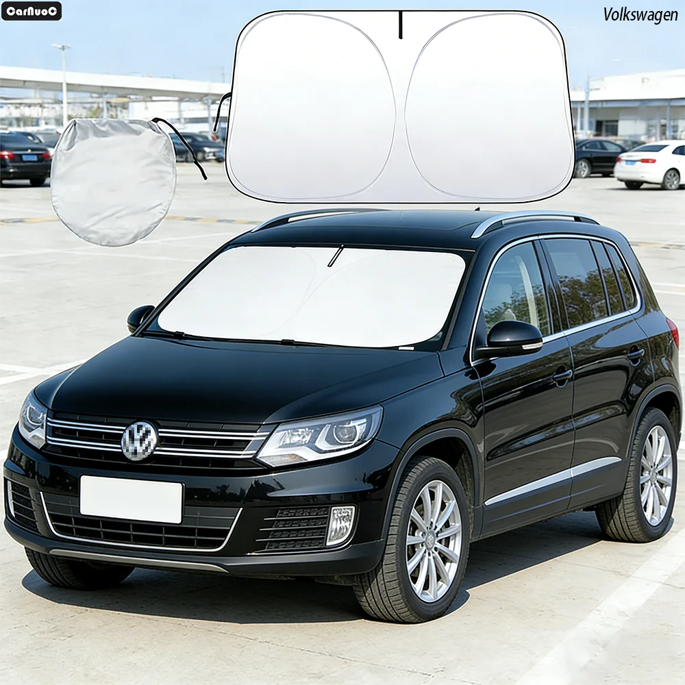 

Car Windshield Sun Shade For Volkswagen Tiguan 2008-2025 Sunshade Sun Visor Protector UV Heat Shield