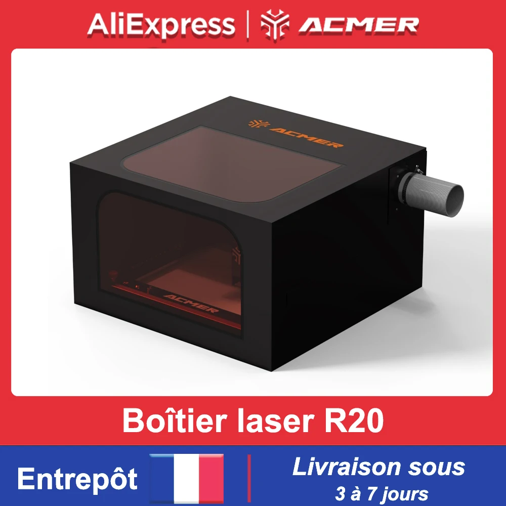 ACMER R20 boîtier de Protection Laser Protection Laser évent ignifuge anti-poussière étanche gravure Laser housse de Protection