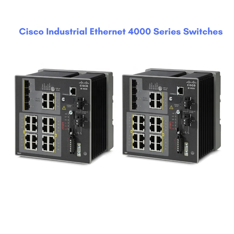 For IE Series IE-4000-8GT4G-E & IE-4000-8GS4G-E 8-Port Industrial Managed Ethernet Switch PoE+ QoS Stackable for Edge Networks