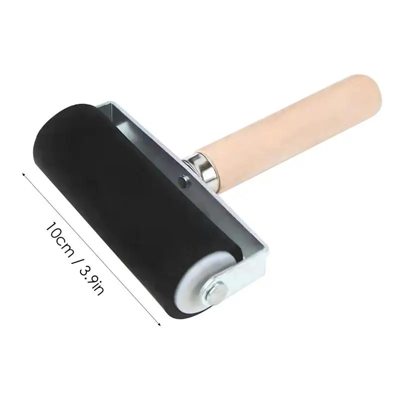 3.5/6/10cm Professional Rubber Roller Brayer Ink Painting Printmaking Roller Art Stamping Tool Paint Roller
