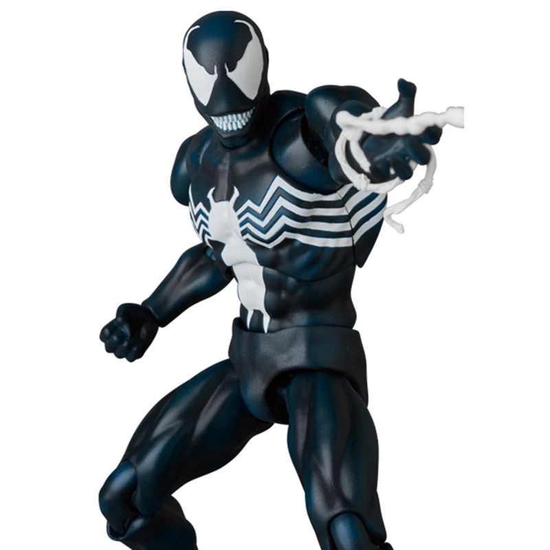 100% متوفر في المخزون لعبة Medicom الأصلية Mafex No.088 Venom Comic Ver Mafex 088 مجموعة شخصيات الرسوم المتحركة نموذج اللعب #2