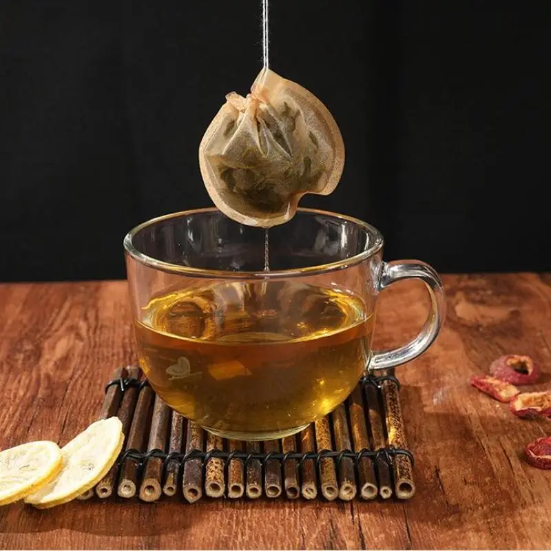 أكياس الشاي القابل للتصرف أكياس الشاي متعددة الحجم للشاي أوراق فضفاضة فارغة كبيرة معطرة كيس مزموم برباط أكياس تصفية القهوة المثلجة