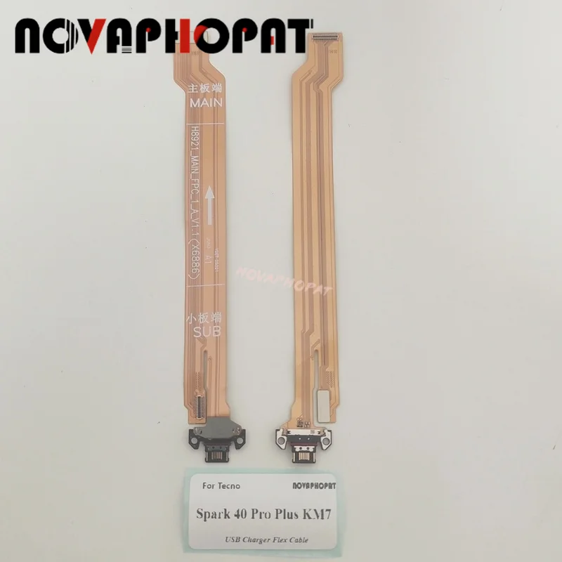 For Tecno Spark 40 Pro Plus KM7 USB Dock Charging Port Fast Charger Board Flex Cable