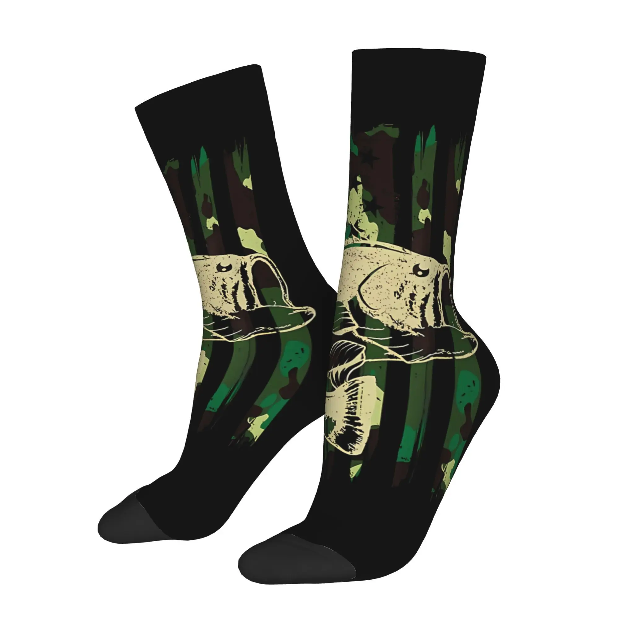 

Носки для ловли карпа, окуня, рыбы, мужские модные полиэстеровые носки с принтом