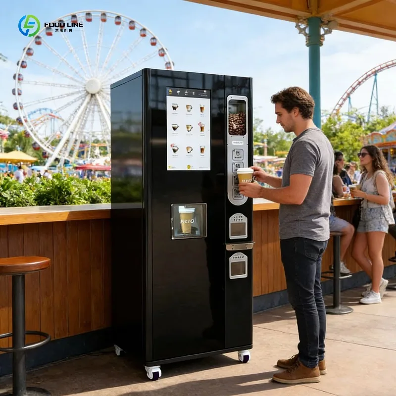 Automatic Coffee Vending Machine | Commercial Self Service Coffee Machine Bean to Cup System view 3
