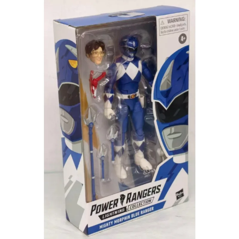 

Оригинальная коллекционная фигурка Hasbro Power Rangers Lighting Collection MIGHTY MORPHIN BLUE RANGER, модель аниме-персонажа