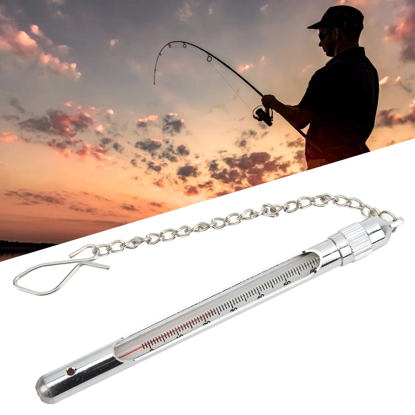 Fishing Thermometer Fishing Thermometer Stream Water Temperature Measurement Tools Fly Fishing Thermometer Stream Temperature