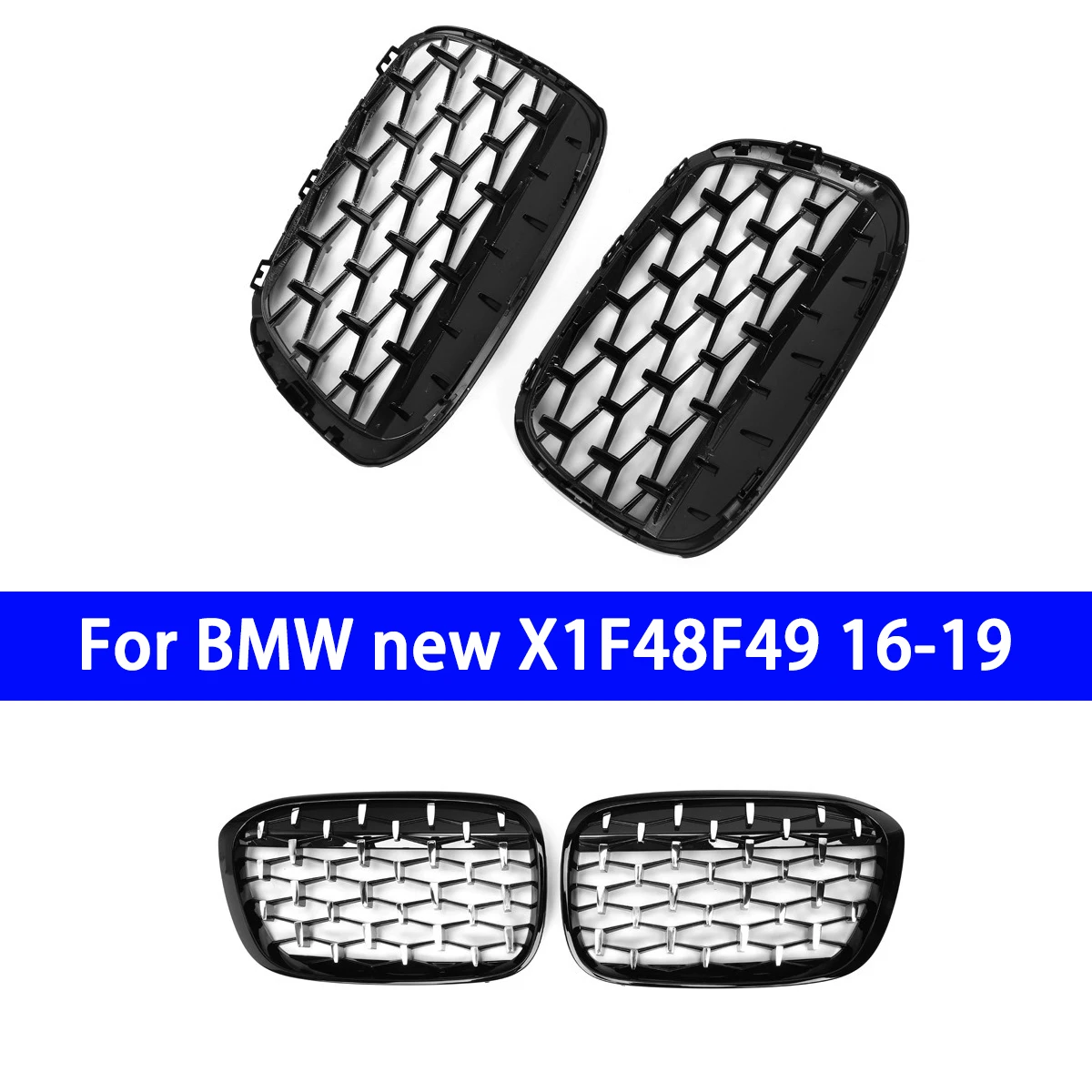 

Suitable for BMW New X1F48F49 16-19 Modified Replacement Grille with Starry Sky Grille