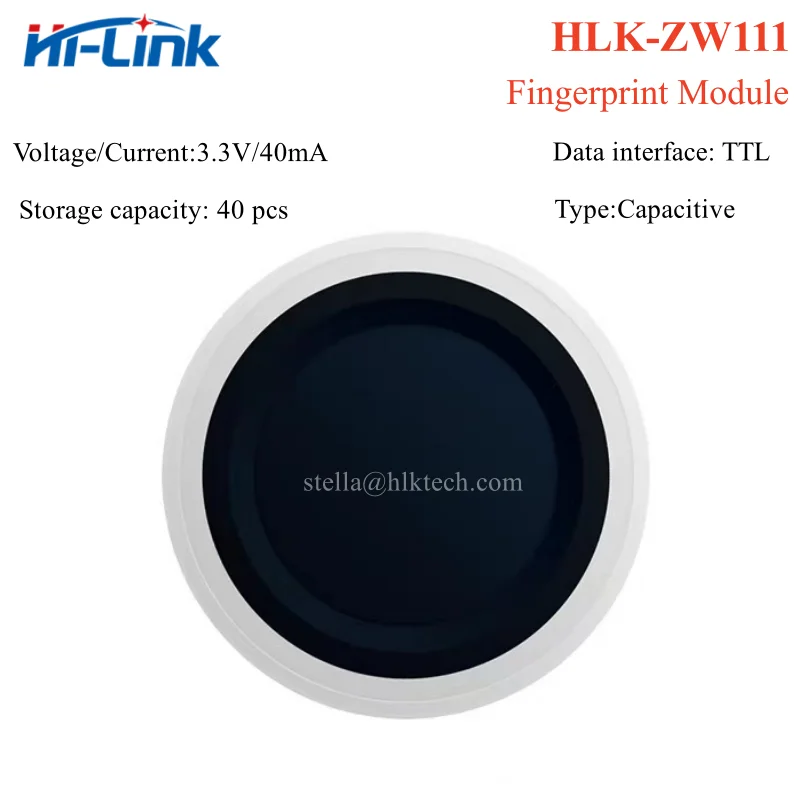 Hi-Link HLK-ZW111 Semiconductor Fingerprint  Processing Module Capacitive Fingerprint with Low Power Finger Detection finger