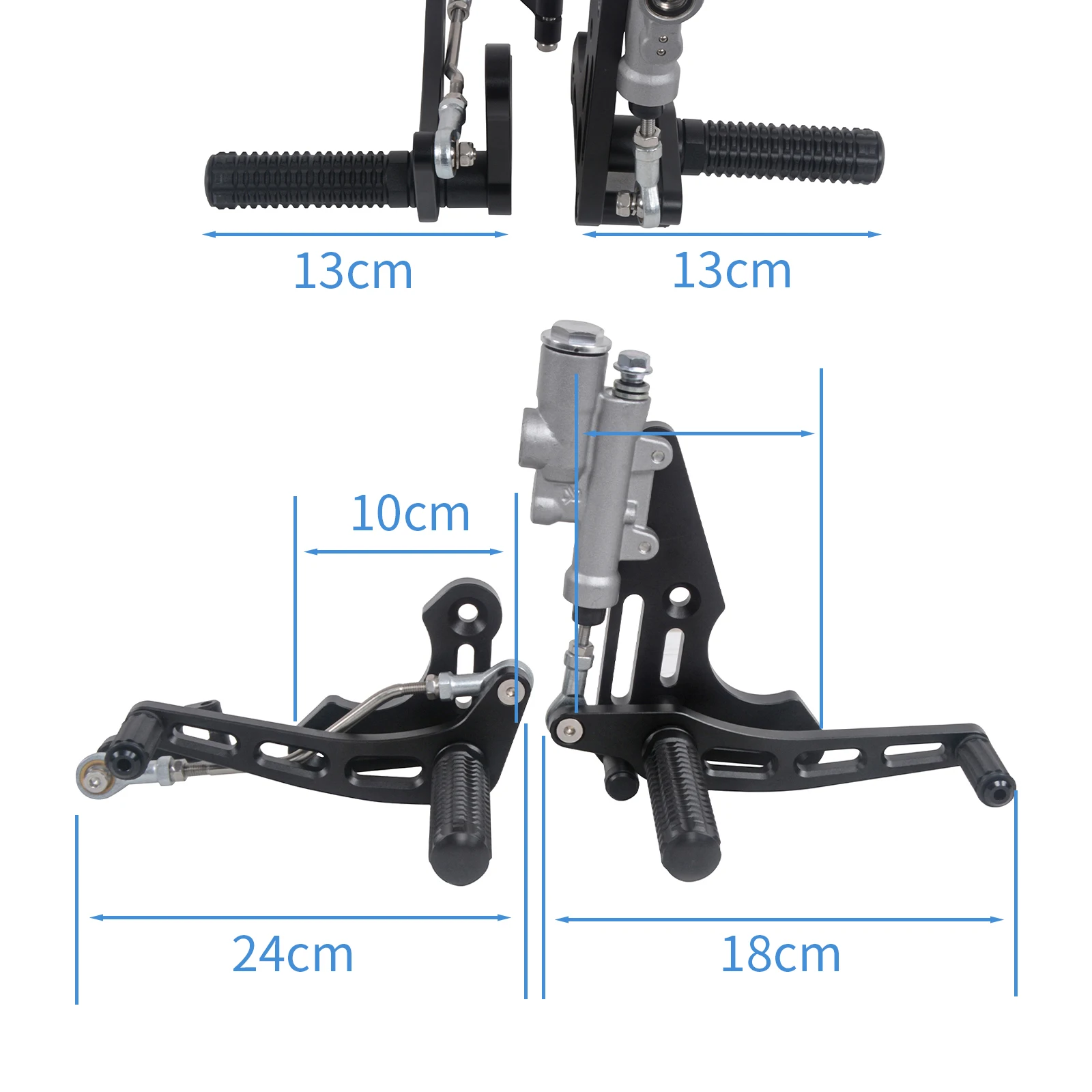 New For BMW K100 K1100 K75 K1 K 100 75 Motorcycle Foot peg Rearset Accessories Footrest Cafe Racer Scrambler Full Set
