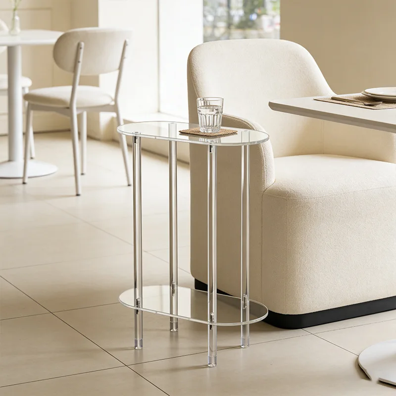 Transparent coffee table, acrylic Nordic minimalist creative fashion corner table