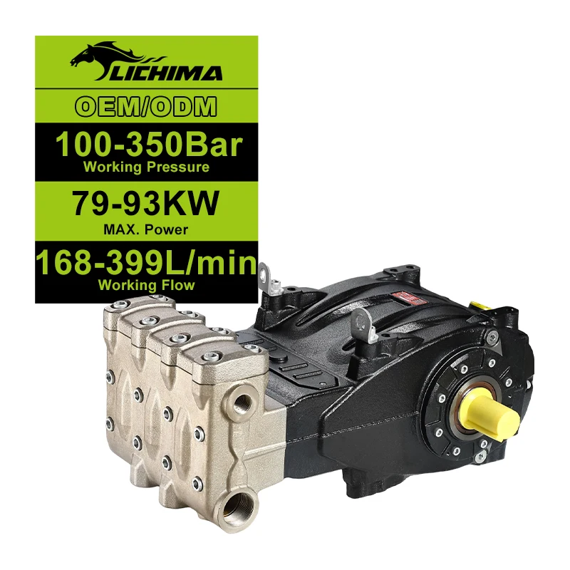 

LICHIMA Manufacturer PXV Series General 100Bar 200 Bar 250Bar High-Pressure Washer Reciprocating Triplex Plunger Pump